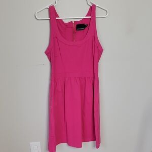 Cynthia Rowley Vibrant Pink Sleeveless Dress WITH POCKETS! Size M